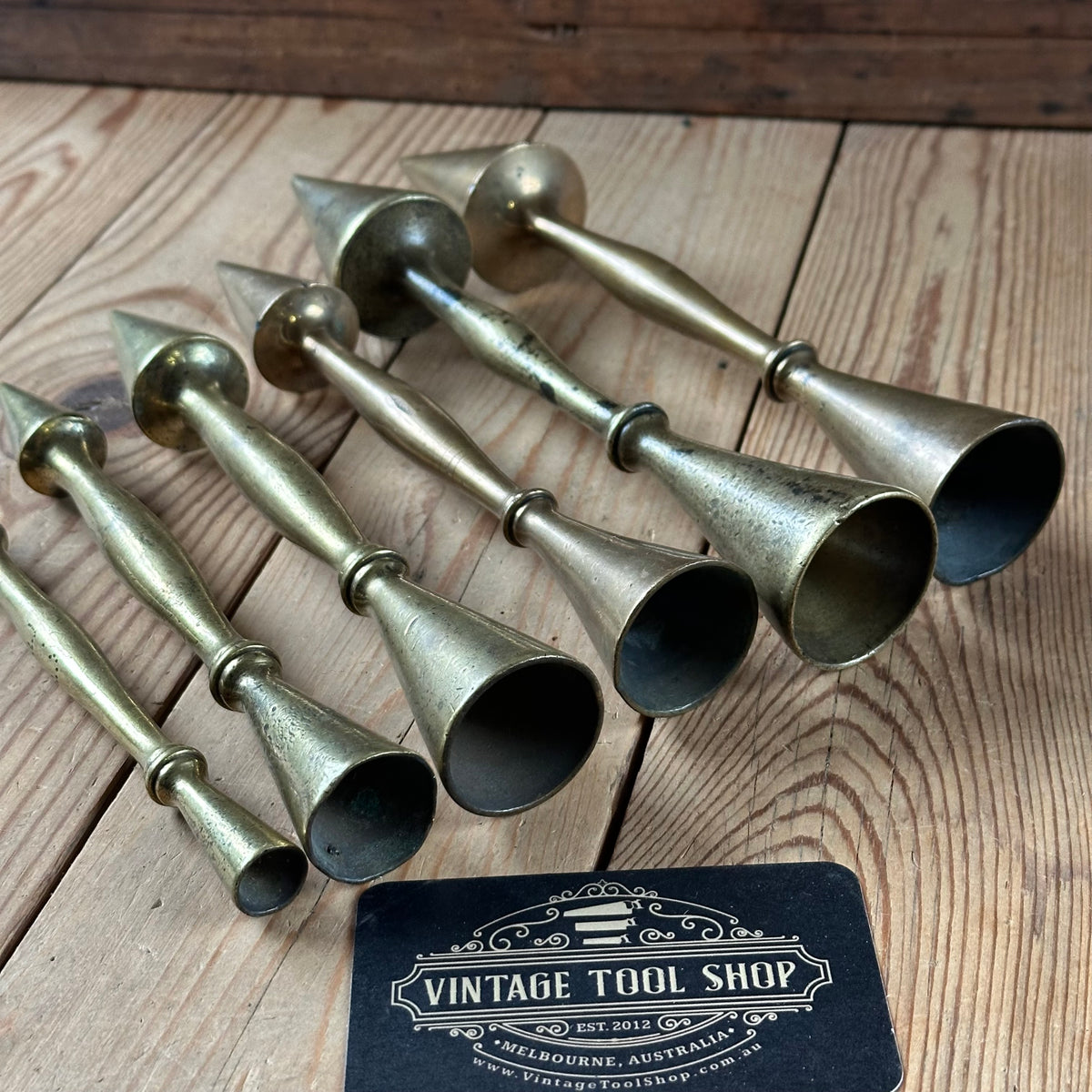 D1435-D1440 RARE! Vintage 1x BRASS Bronze Pipe Organ TUNING CONES