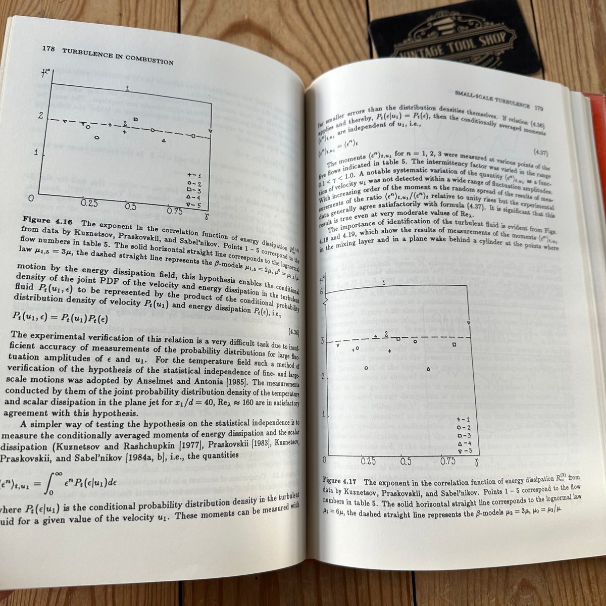 N1998 Vintage 1990 BOOK TURBULENCE and COMBUSTION by V.R.Kuznetsov & V.A.Sabelnikov