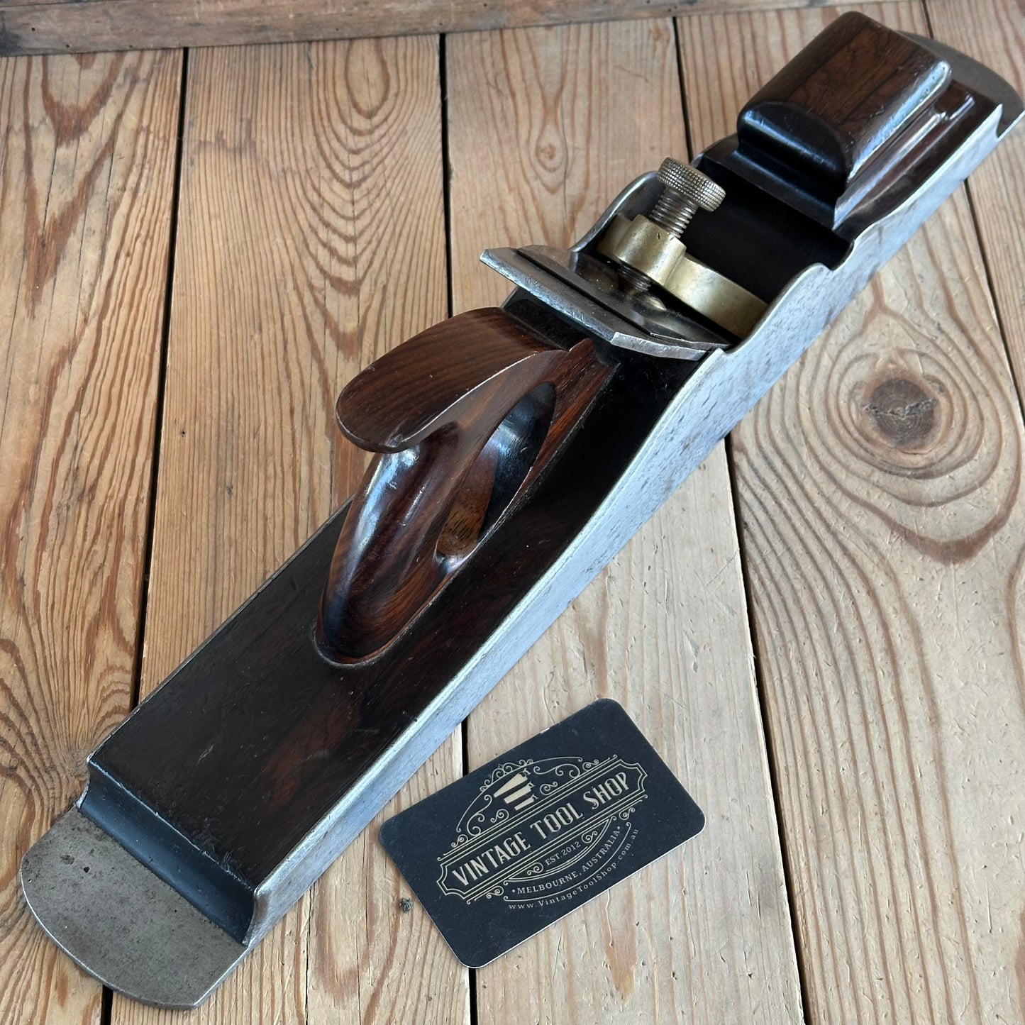 SOLD. N1902 Antique Stewart SPIERS Scotland 20.5” Rosewood INFILL PLANE