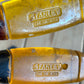 H1754 Vintage set of 5 x STANLEY Australia BEVEL chisels