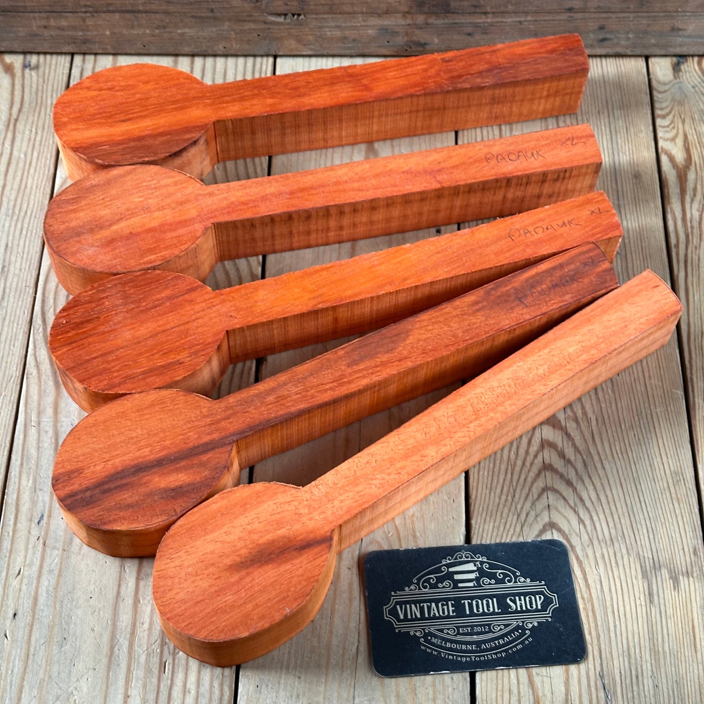 NEW! Exotic! 1 x PADAUK whittling SPOON / LADLE carving BLANK