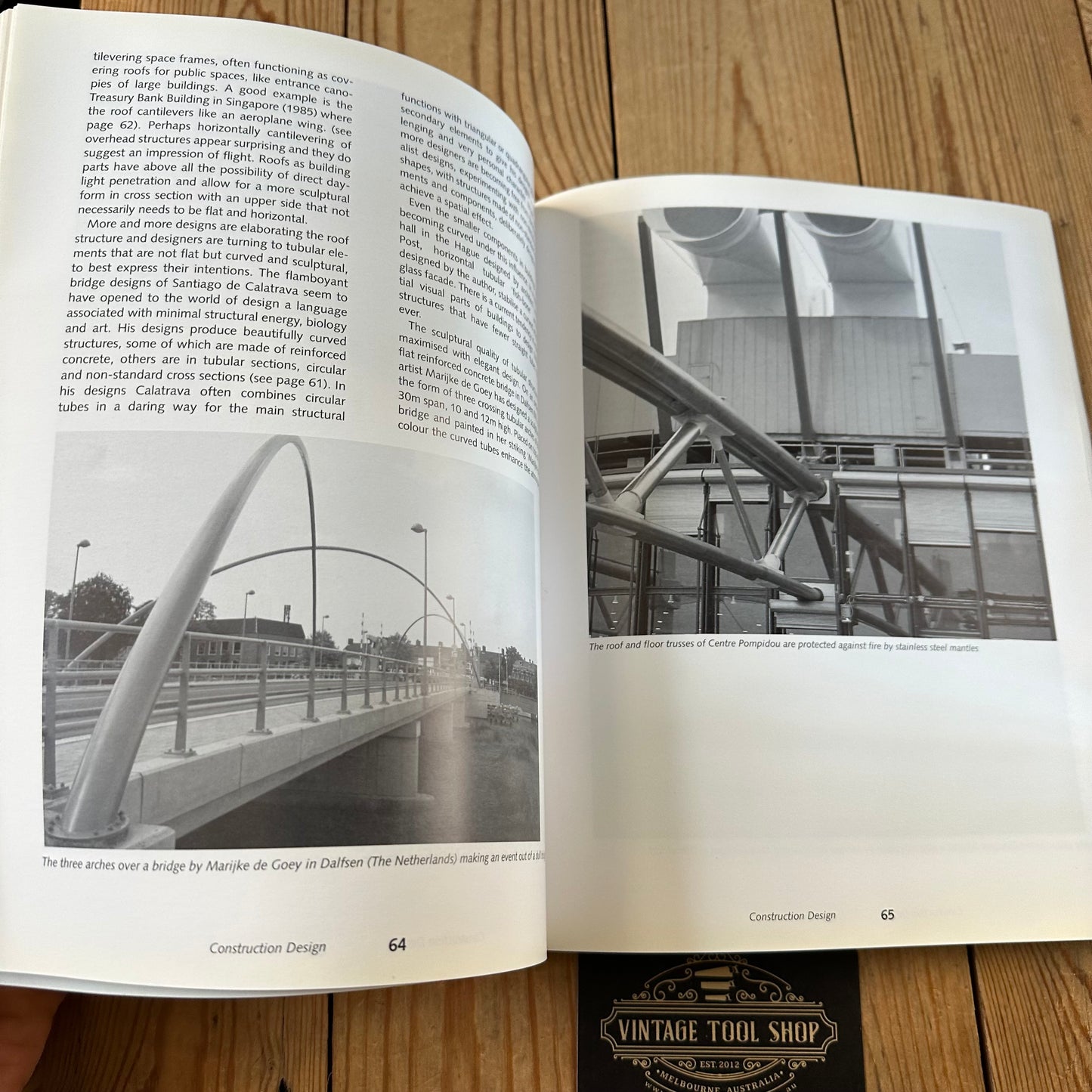 XBN168 Vintage BOOK TUBULAR STRUCTURES IN ARCHITECTURE by Prof Dr M.Eekhout