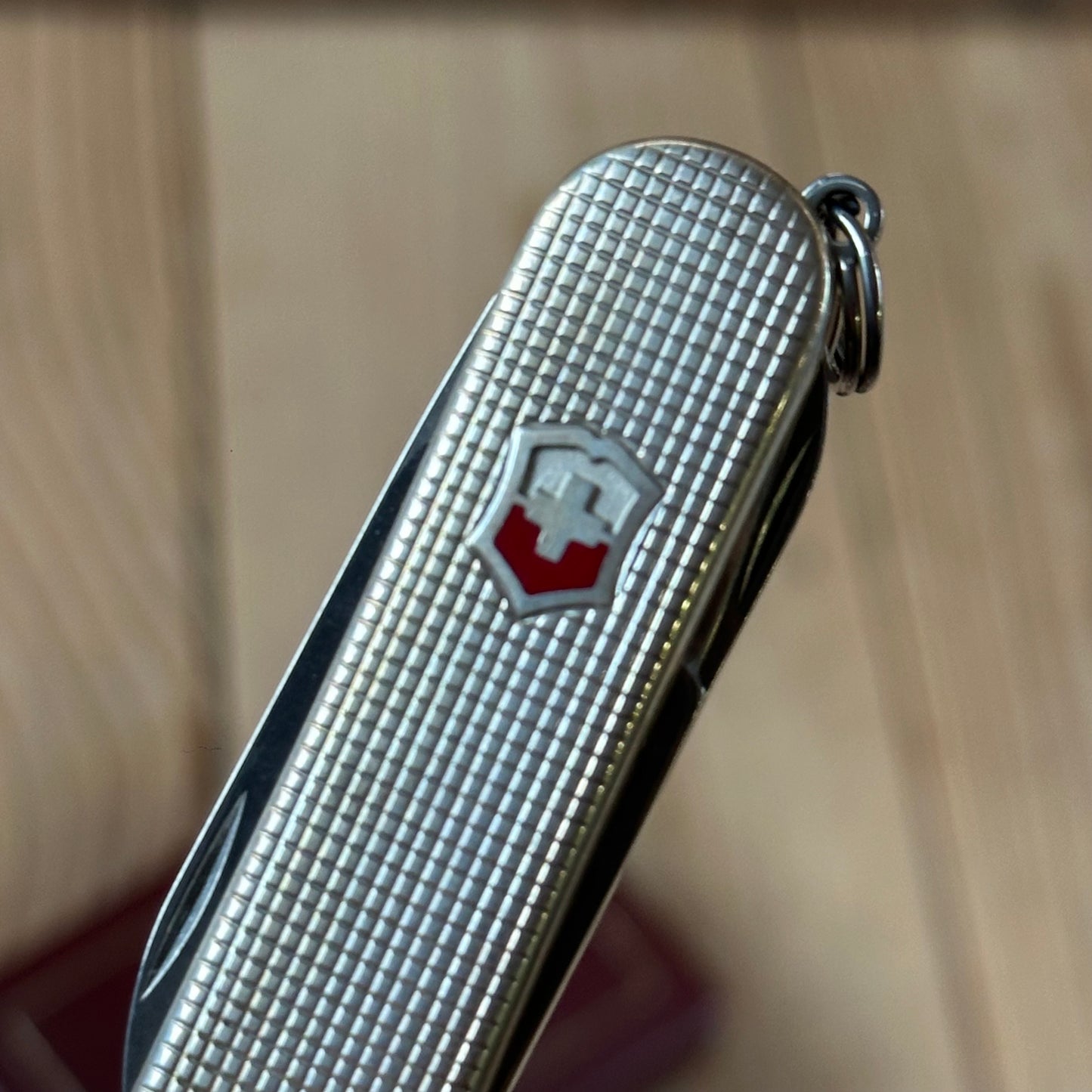 K51 Vintage engraved Victorinox SWISS 925 Barleycorn Pattern STERLING SILVER Tool SWISS ARMY KNIFE