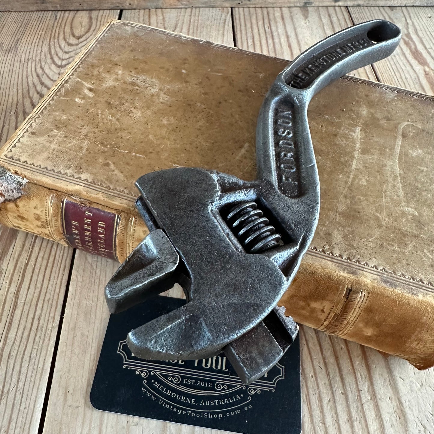 N1479 Vintage FORDSON 10” Adjustable “S” WRENCH