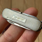 K51 Vintage engraved Victorinox SWISS 925 Barleycorn Pattern STERLING SILVER Tool SWISS ARMY KNIFE