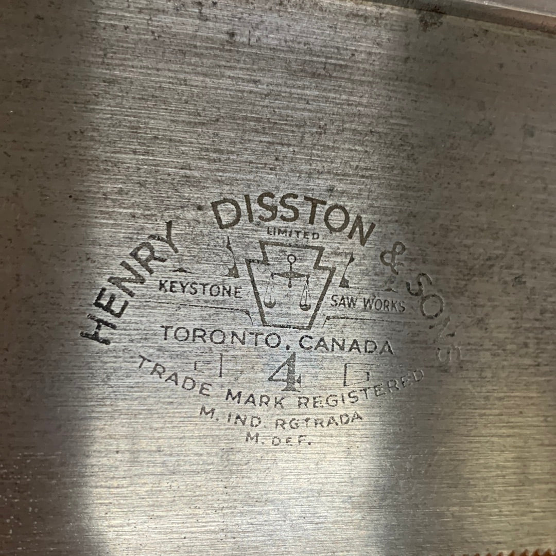 S512 Premium Quality SHARP! Vintage Henry DISSTON & Sons 13ppi Rip Tenon Saw H4 BACKSAW