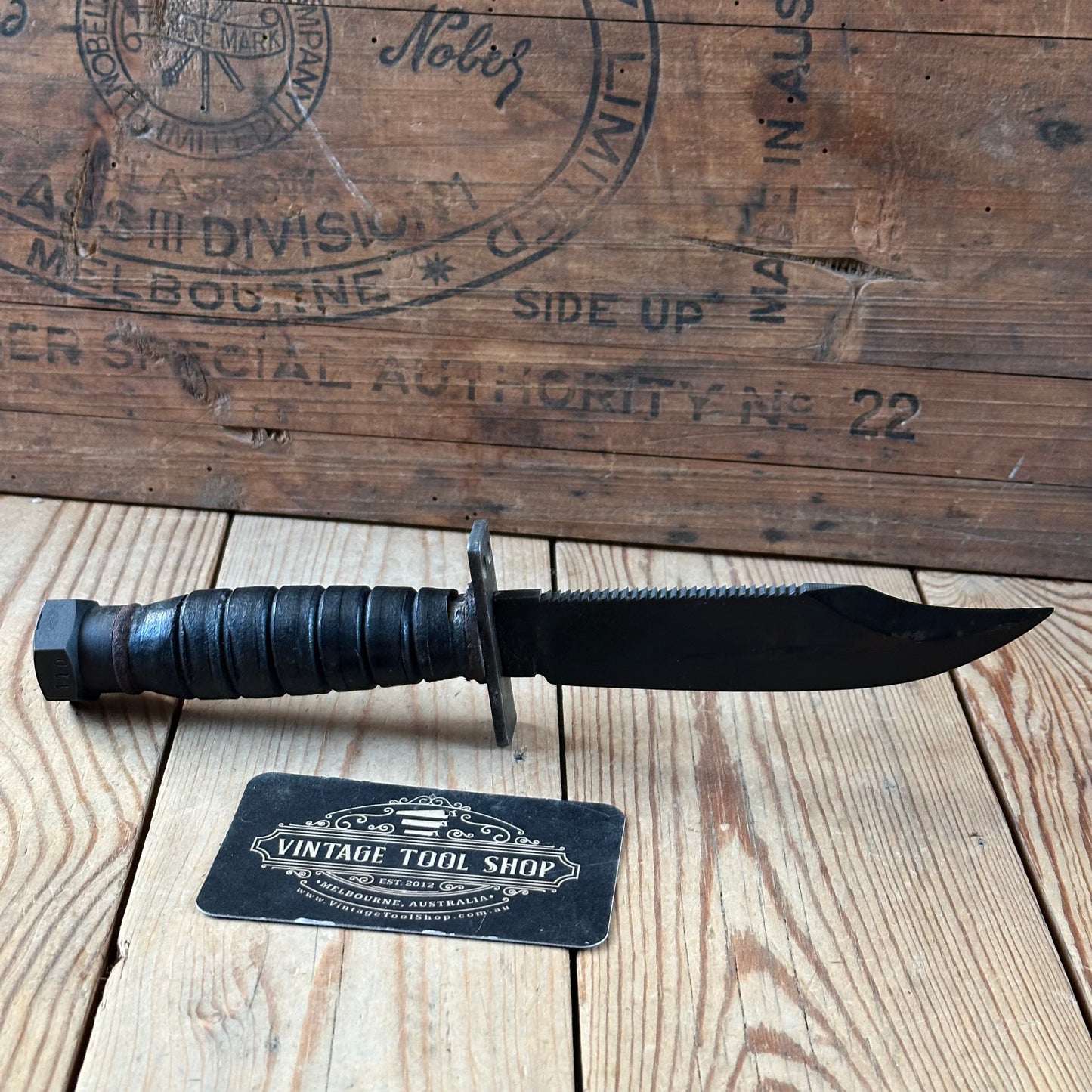 K34 ARMY! Vintage CAMILLUS ONTARIO USA pattern PILOTS KNIFE