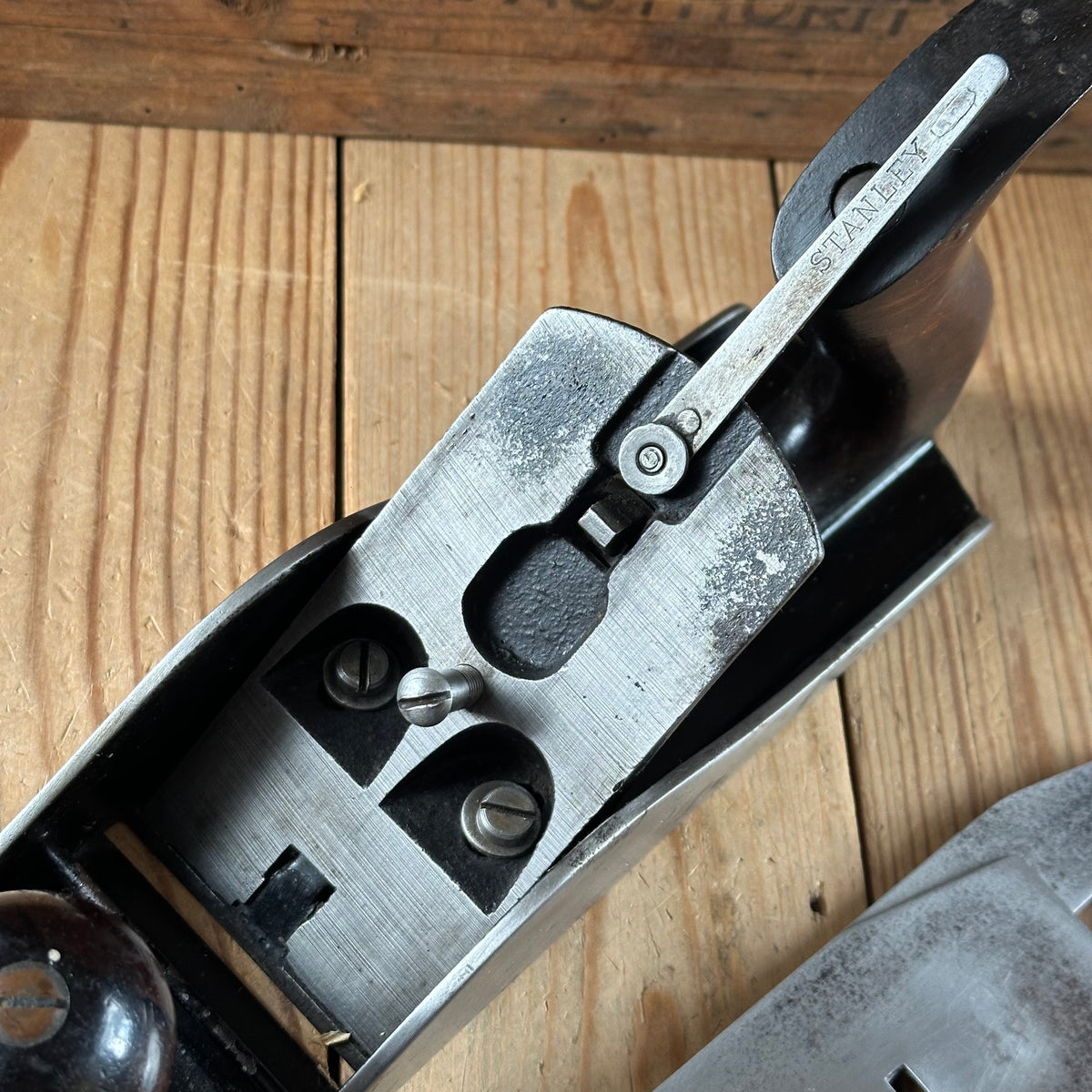N1866 Vintage STANLEY USA Type 11 No.4 1/2 PLANE with Rosewood handles