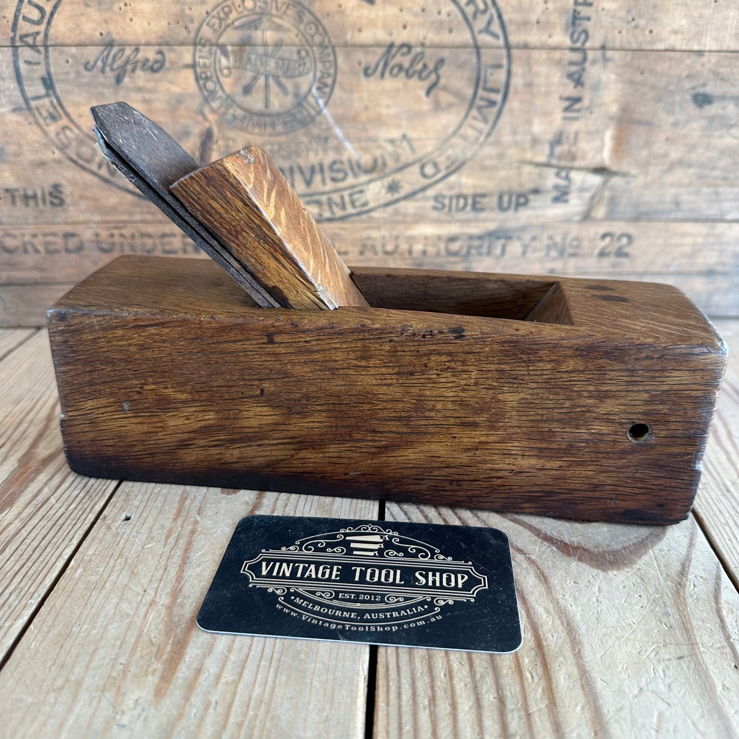 Y1658 Antique FRENCH Live Oak SMOOTHING PLANE