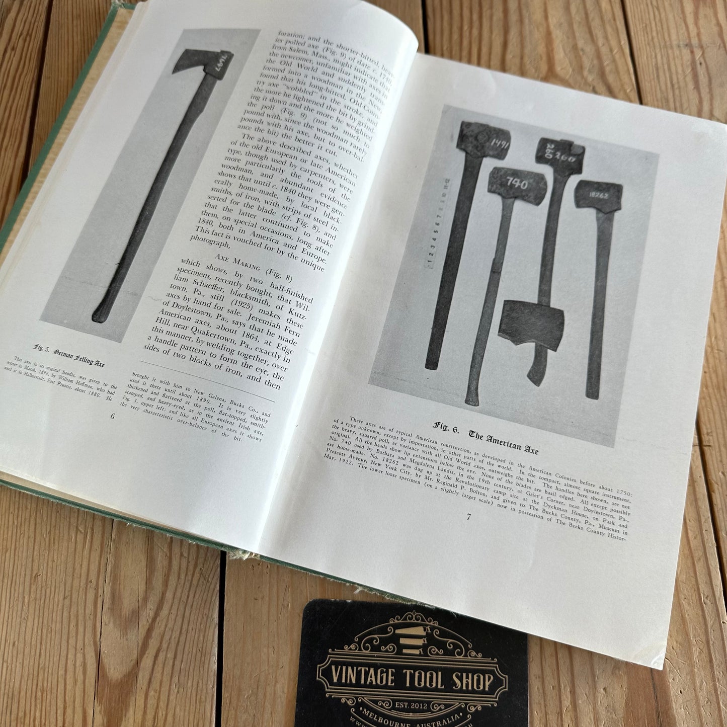 BO104 Vintage 1960 ANCIENT CARPENTERS’ TOOLS BOOK by Henry C.  Mercer