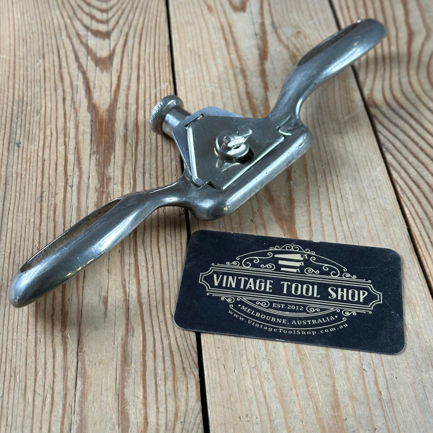D2066 COOL! Vintage EDWARD PRESTON England flat base SPOKESHAVE Copy! spoke shave