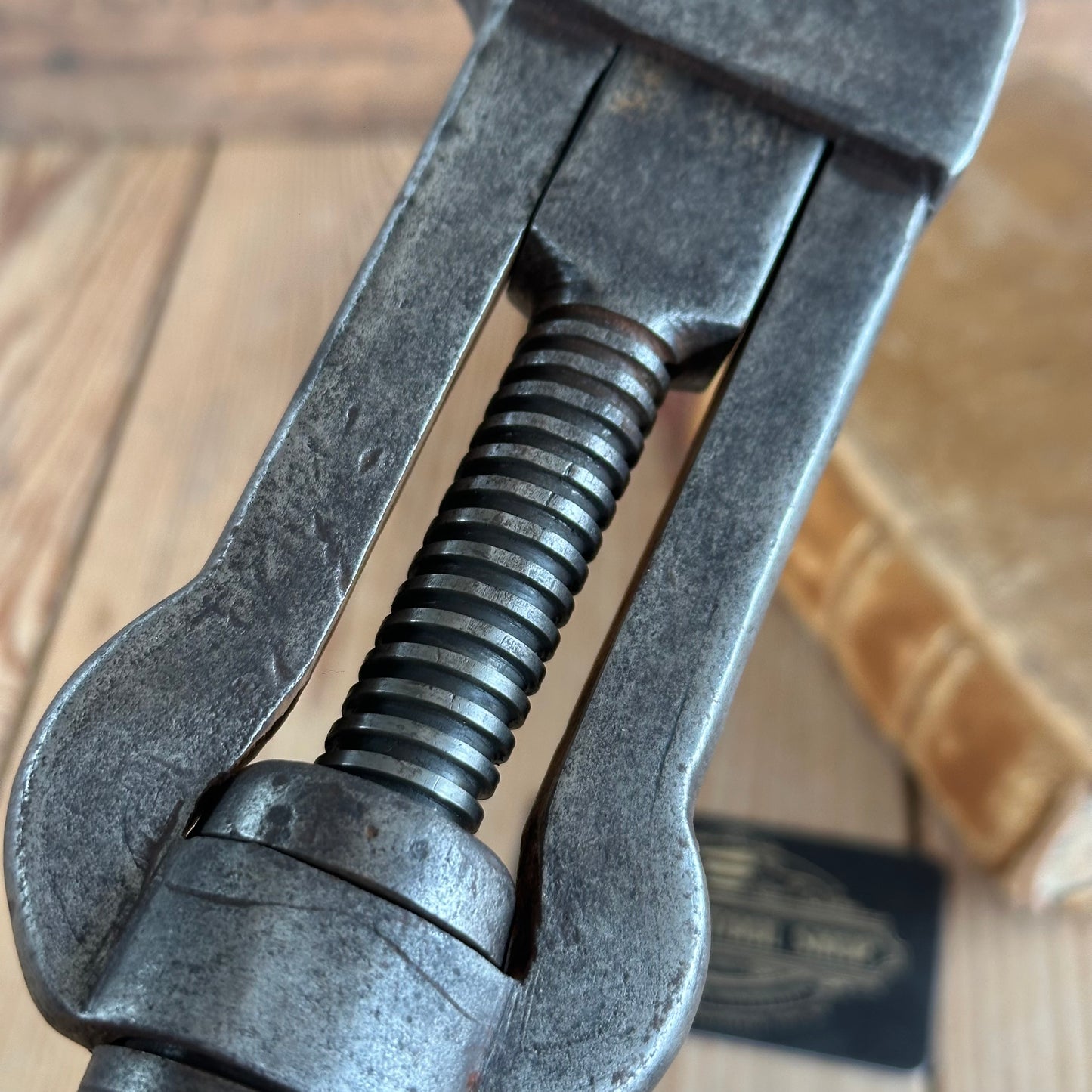 H2288 Vintage UNUSUAL 11” adjustable BUGGY WRENCH