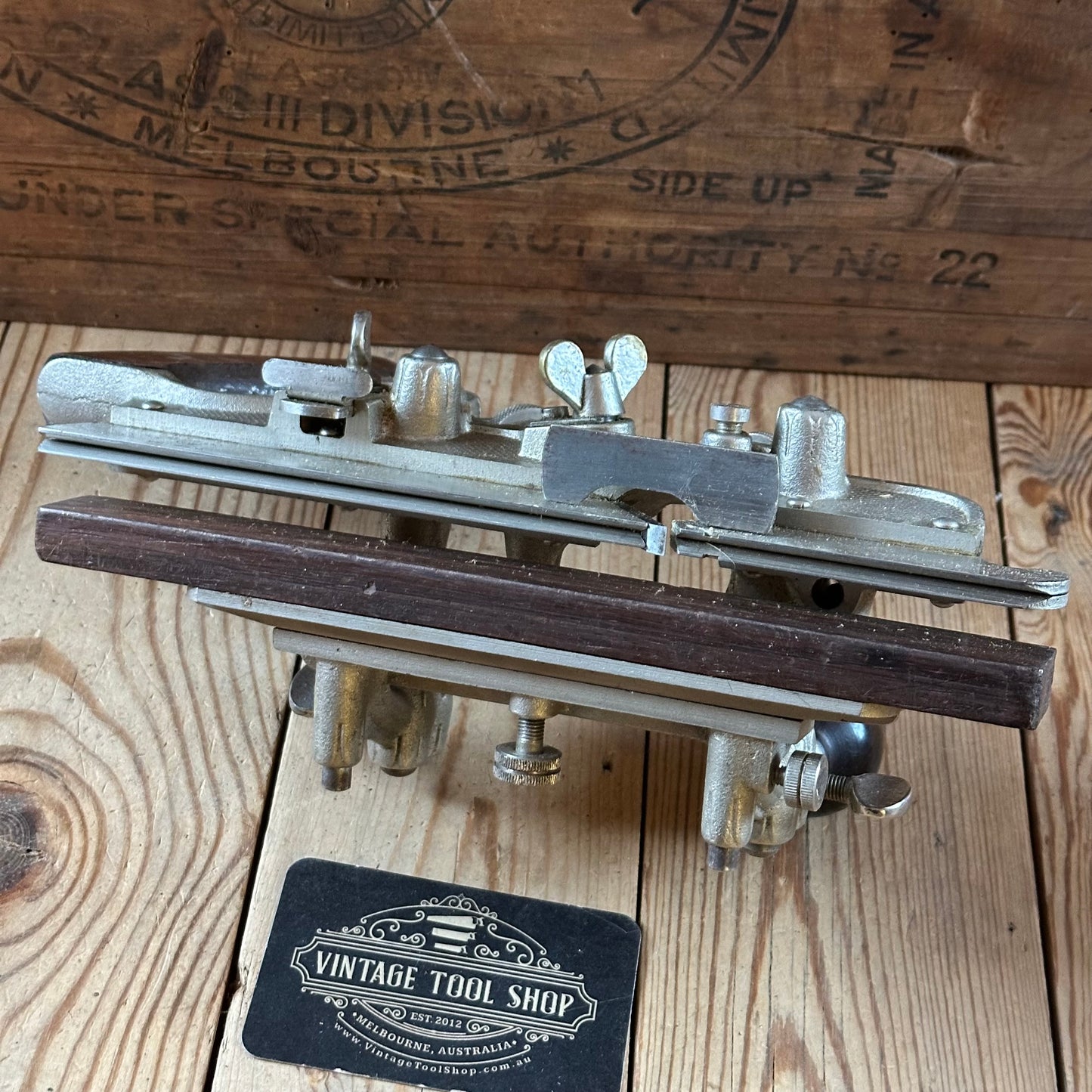 H2491 Vintage STANLEY USA Sweetheart era No.45 Combination PLANE with cutters