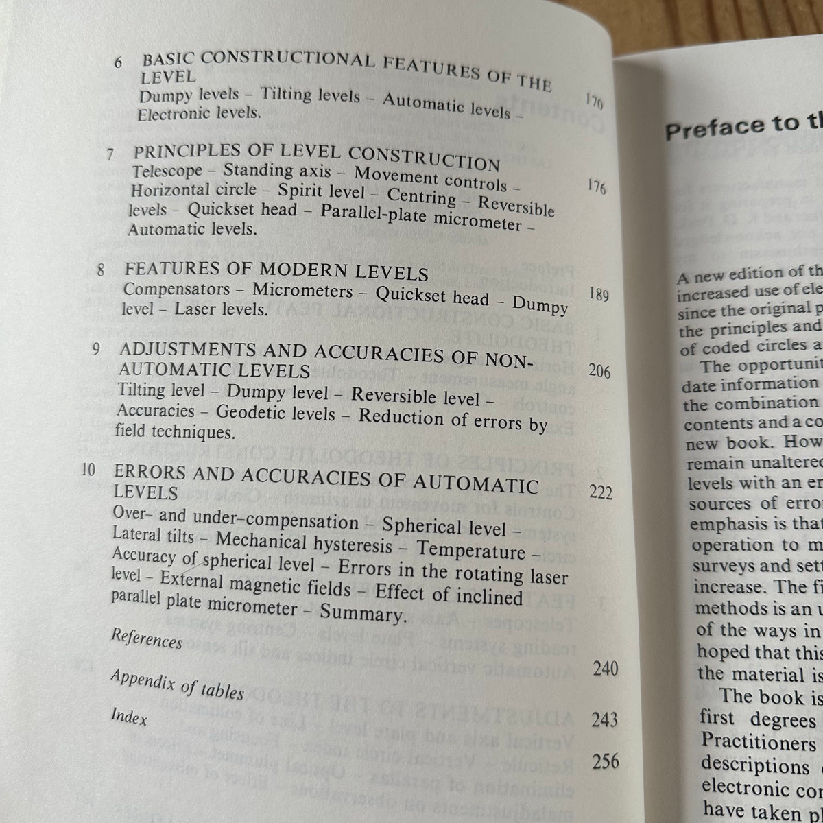 XBN195 Vintage 1987 BOOK MODERN THEODOLITES & LEVELS 2nd edition by M.A.R.Cooper