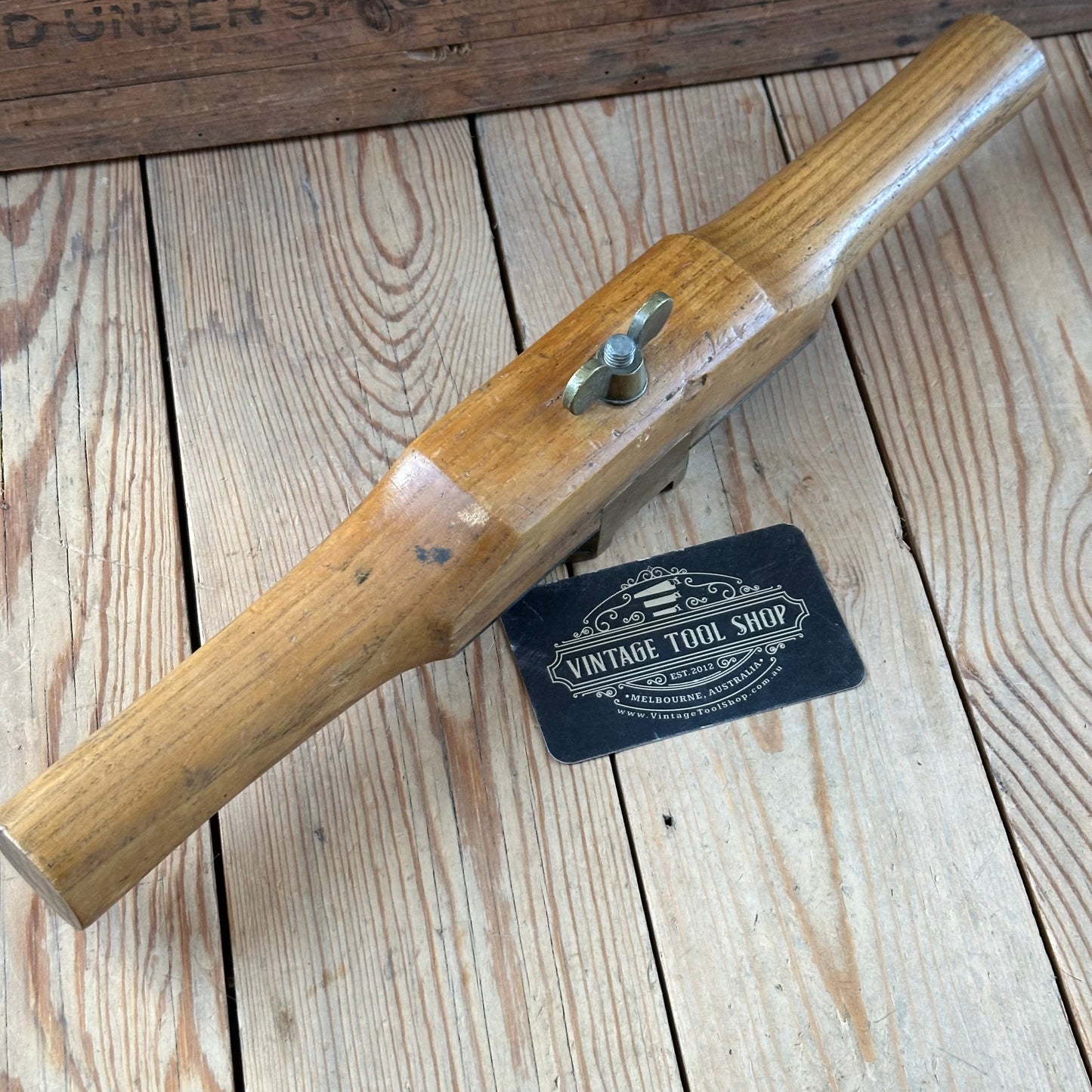 N1716 Vintage wooden ELM COACHMANS ROUTER Coopers Grooving tool spoke shave