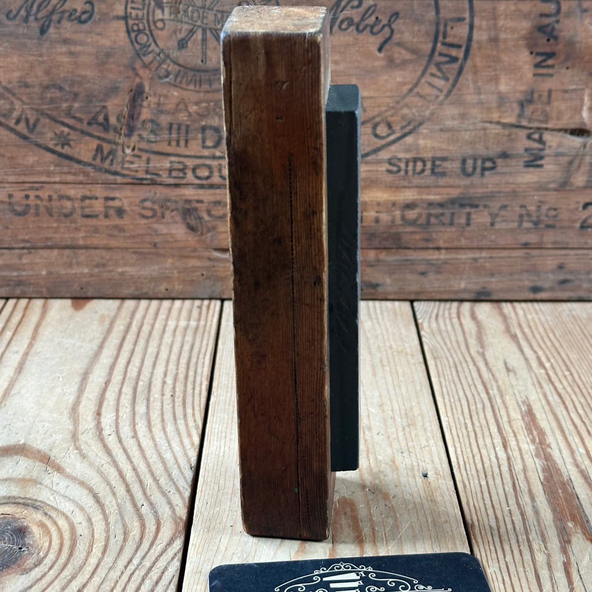 A402 GREEN! Vintage German Thuringian SLATE Razor BARBER HONE waterstone