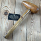 H2451 Vintage 1950 Korean War LIGNUM Lead BOSSING MALLET plumbers mallet