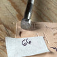 XL1 Vintage 1 x LEATHER work STAMP or PUNCH cool motif
