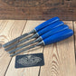 H2643 Vintage Set of 4 x MARPLES Bevelled CHISELS