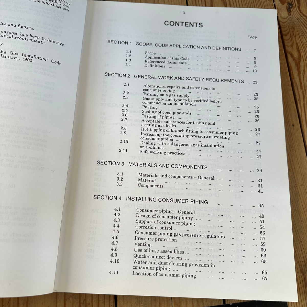 XBN182 Vintage 1995 BOOK GAS INSTALLATION CODE AG601 by The Australian Gas Association