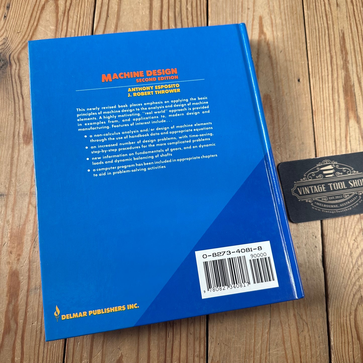XBN69 Vintage 1991 BOOK MACHINE DESIGN by A.Esposito & J.R.Thrower