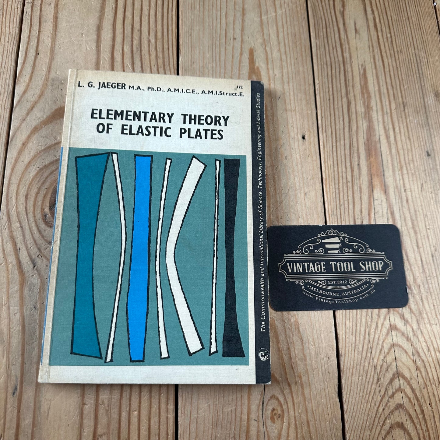 XBN72 Vintage 1964 BOOK ELEMENTARY THEORY of ELASTIC PLATES by B.G.Neal