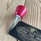 TR134 Repurposed tiny cherry Red No.7 POOL BALL awl by Tony Ralph