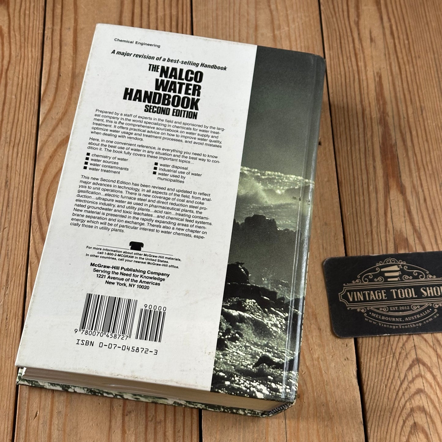 XBN177 Vintage 1988 BOOK The NALCO WATER HANDBOOK Second Edition by F.N.Kemmer