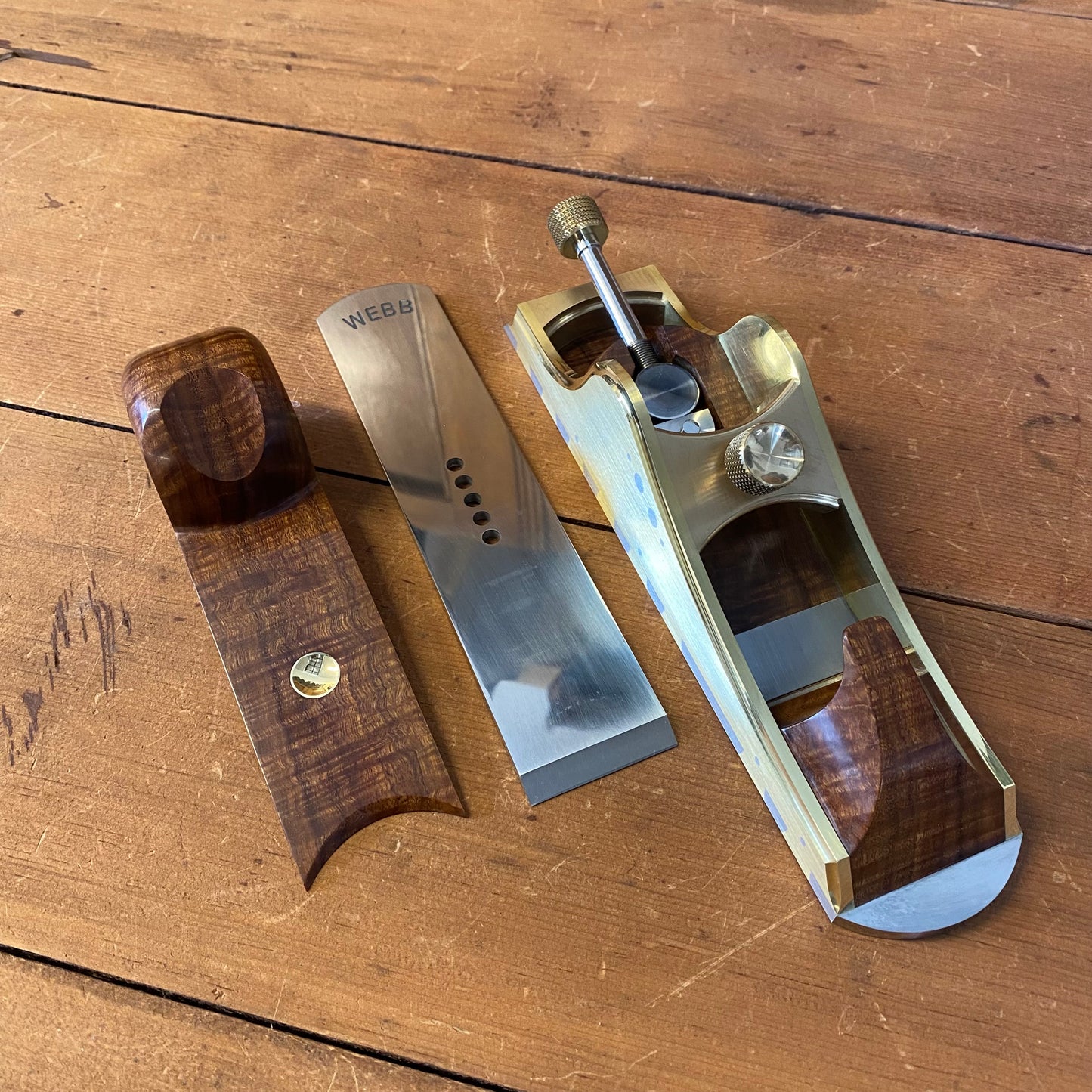 INCREDIBLE! Contemporary PETER WEBB Melbourne IRISH PATTERN Low Angle INFILL PLANE with FIGURED GIDGEE