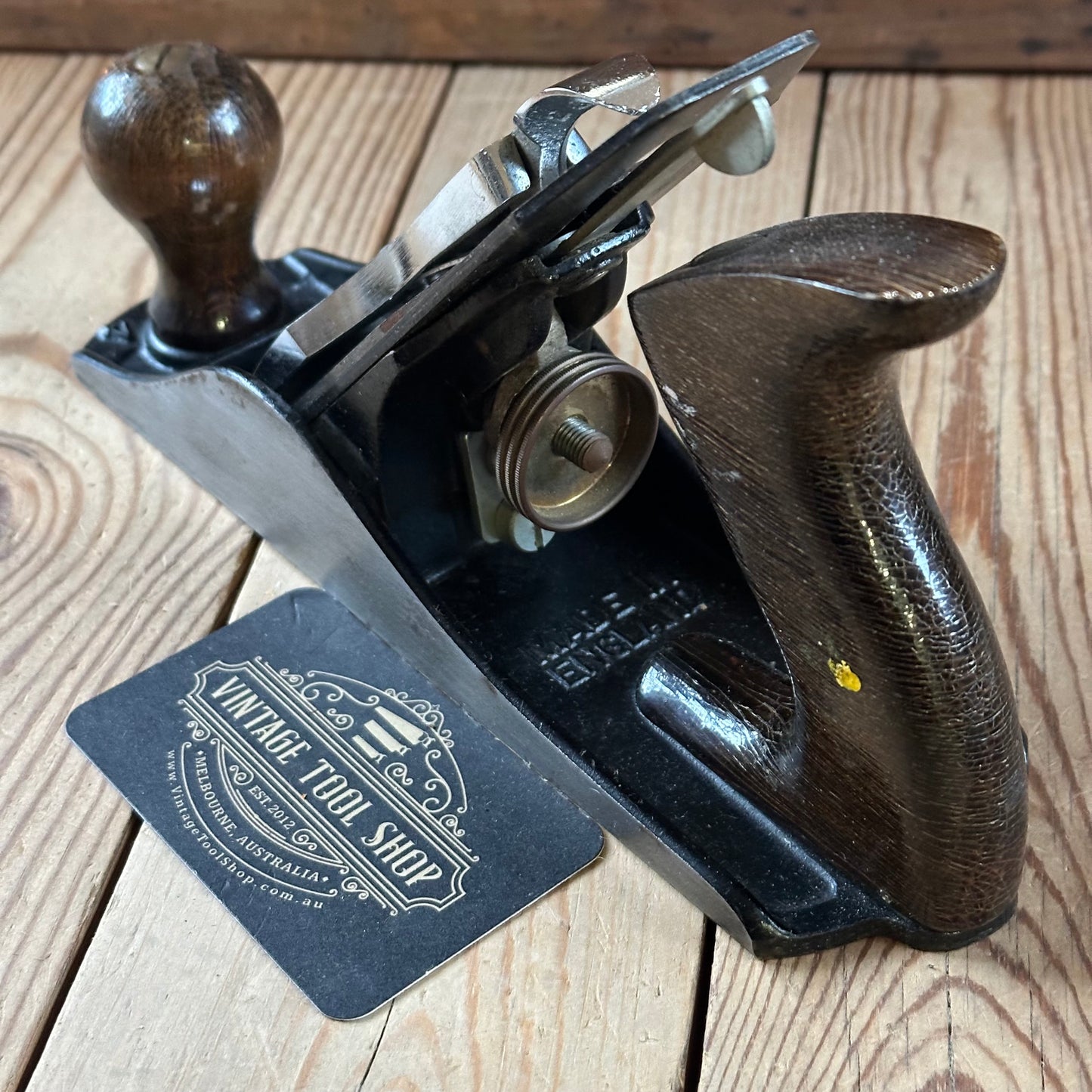 H2477 Vintage STANLEY England No.4 smoothing PLANE IOB