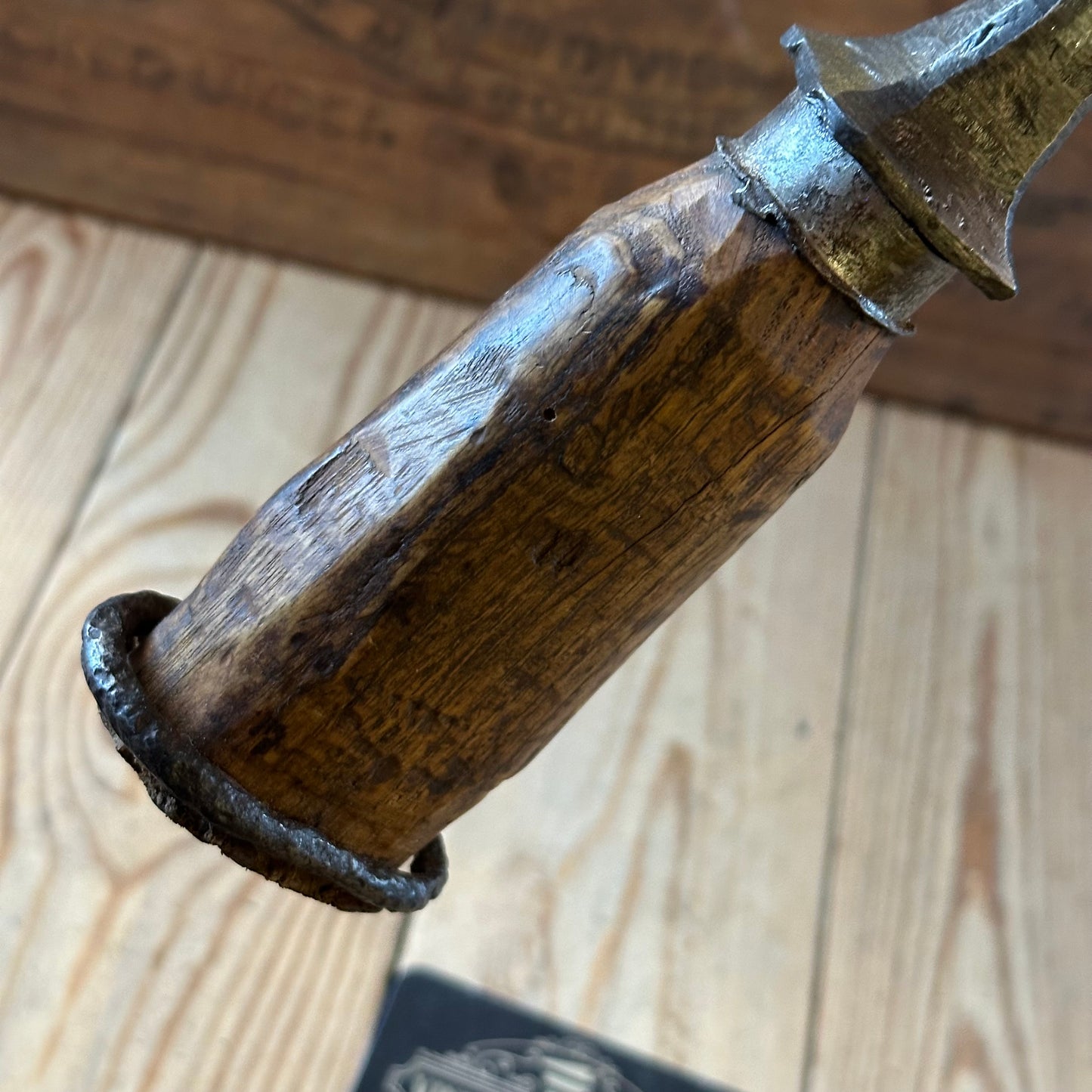 D1890 ANCIENT! Large Antique 60mm EUROPEAN GOUGE Carving CHISEL
