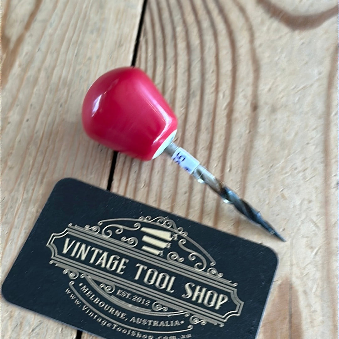 TR134 Repurposed tiny cherry Red No.7 POOL BALL awl by Tony Ralph