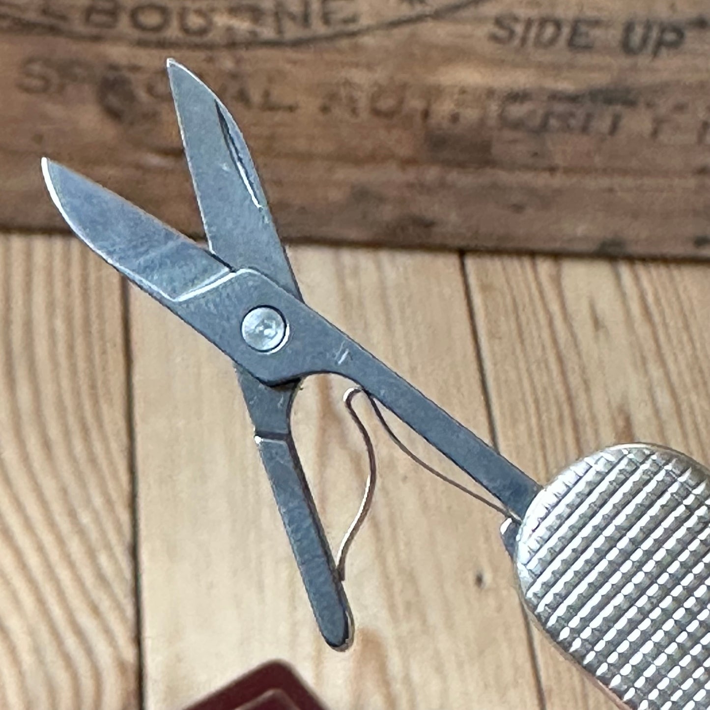 K51 Vintage engraved Victorinox SWISS 925 Barleycorn Pattern STERLING SILVER Tool SWISS ARMY KNIFE