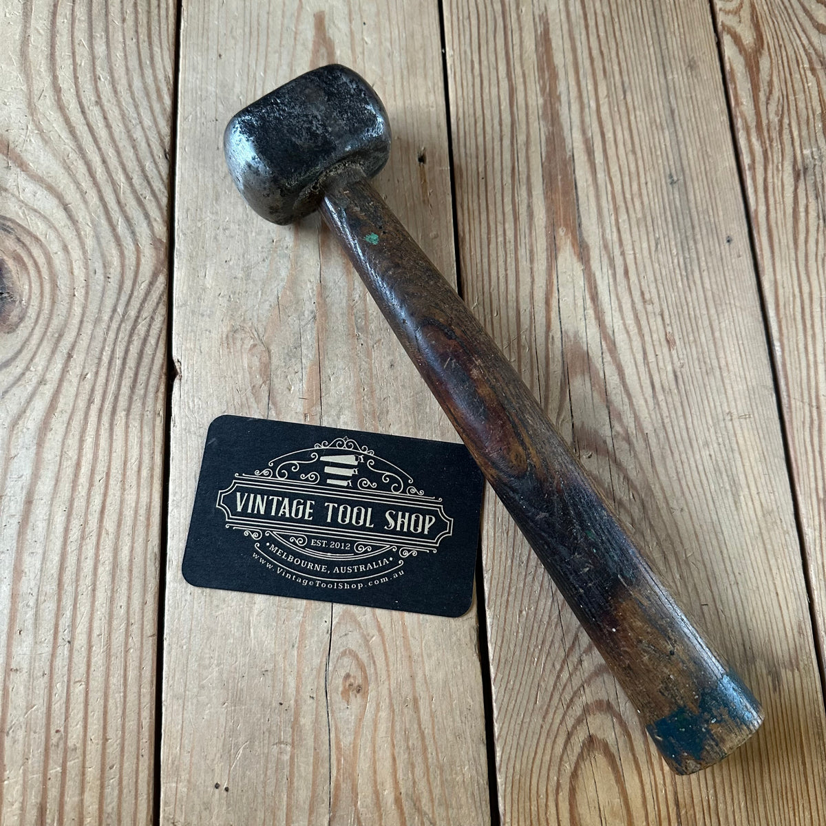 Y436 GORGEOUS! Worn Antique FRENCH Metalwork Shaping HAMMER