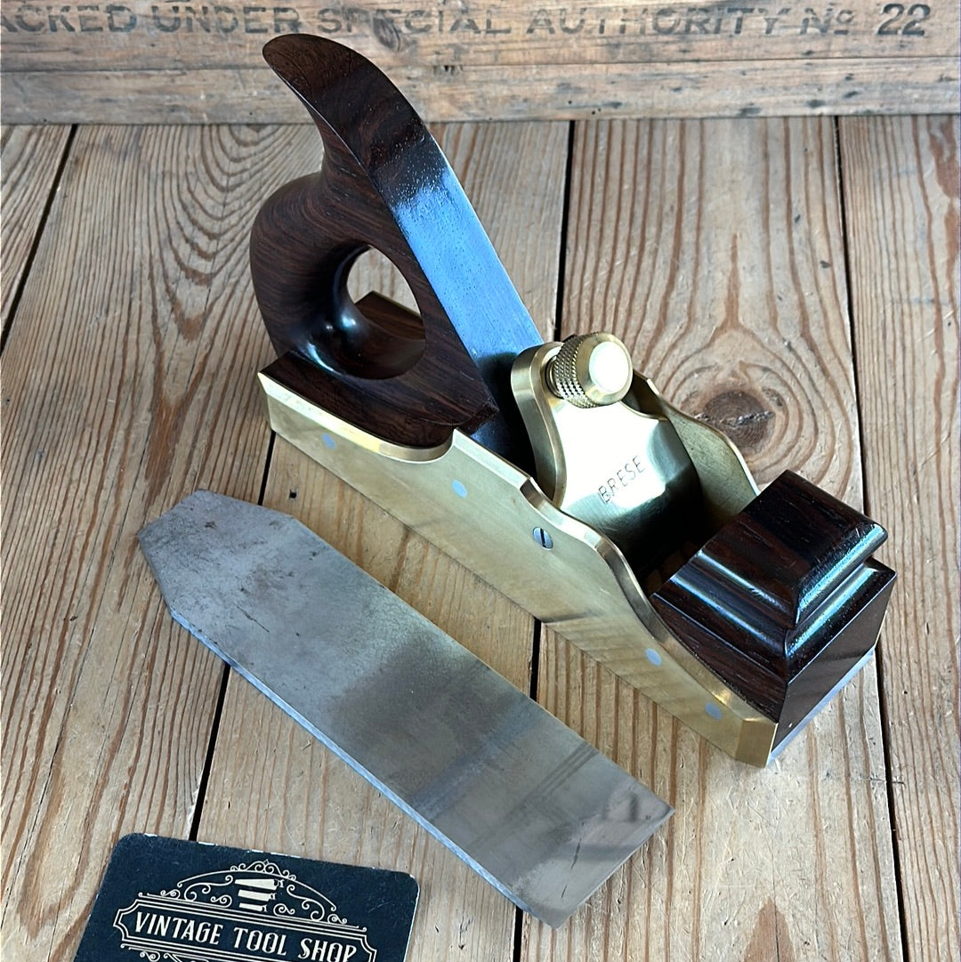 SOLD H834 Contemporary RON BRESE USA Brass & Rosewood INFILL PLANE