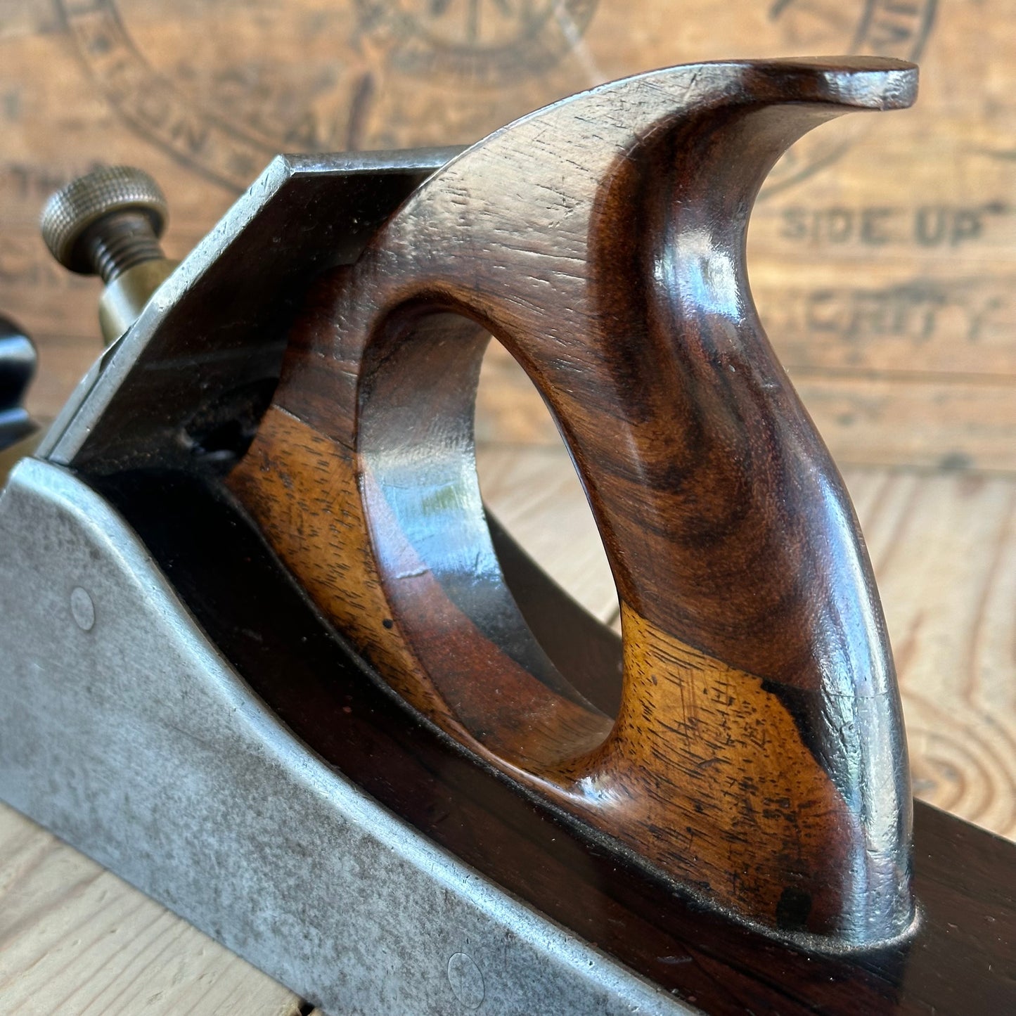 SOLD. N1902 Antique Stewart SPIERS Scotland 20.5” Rosewood INFILL PLANE