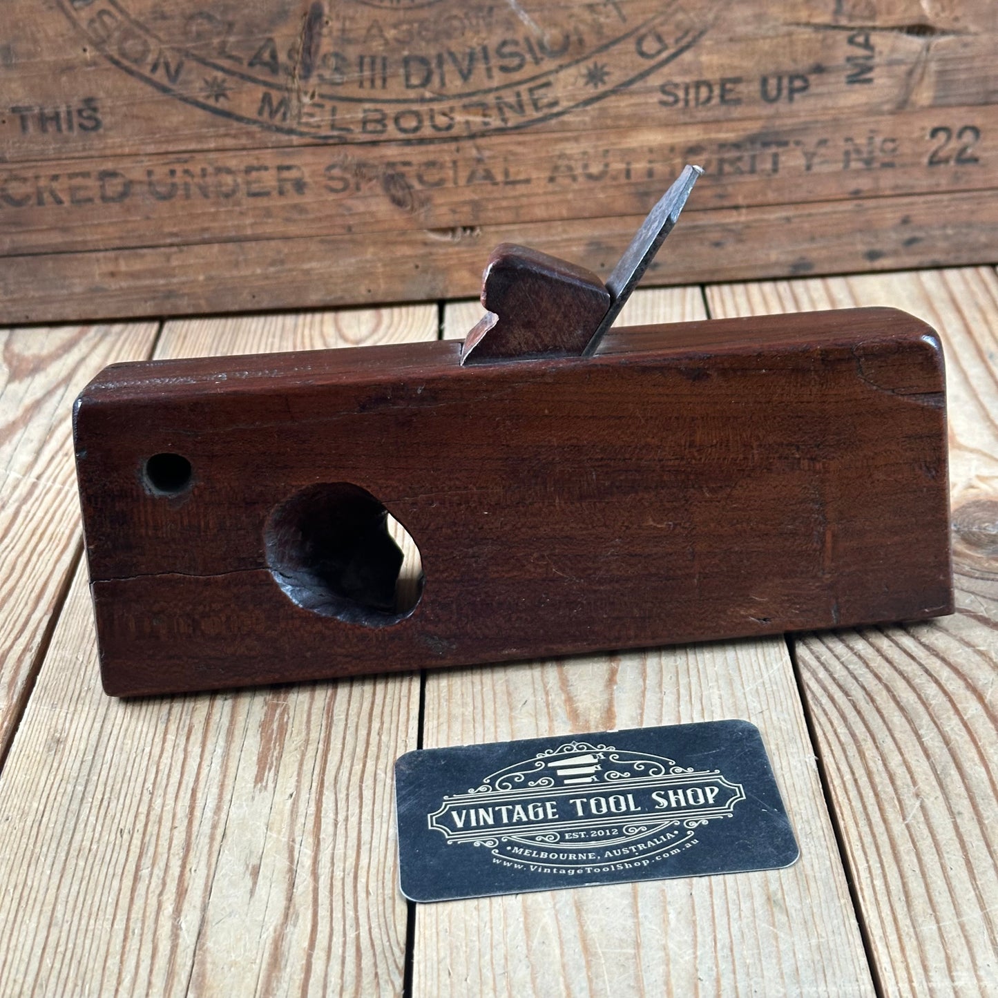 Y117 UNIQUE! Antique FRENCH Wooden MOULDING PLANE