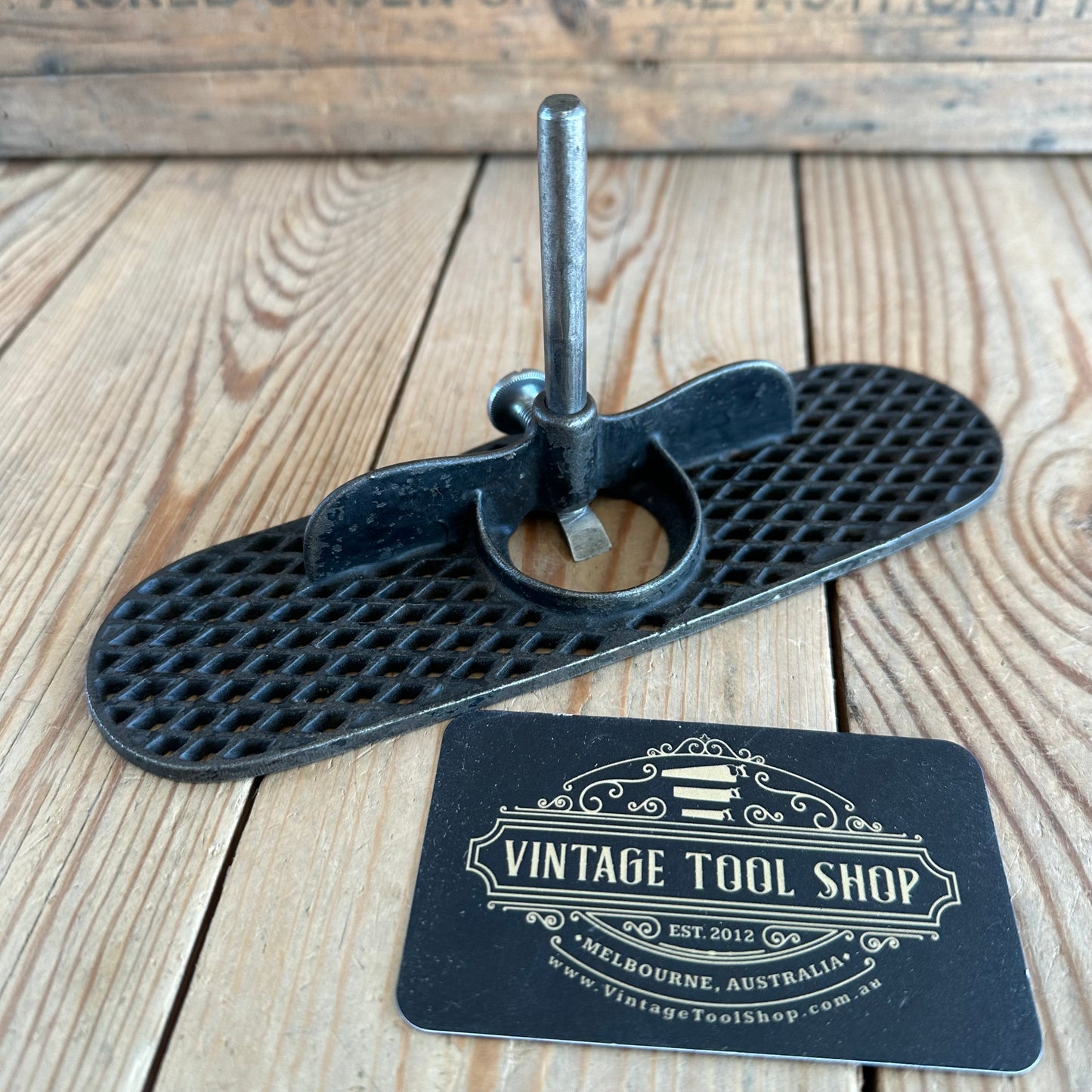 SOLD. D1636 Vintage UNIQUE Latticed SMALLER Router PLANE