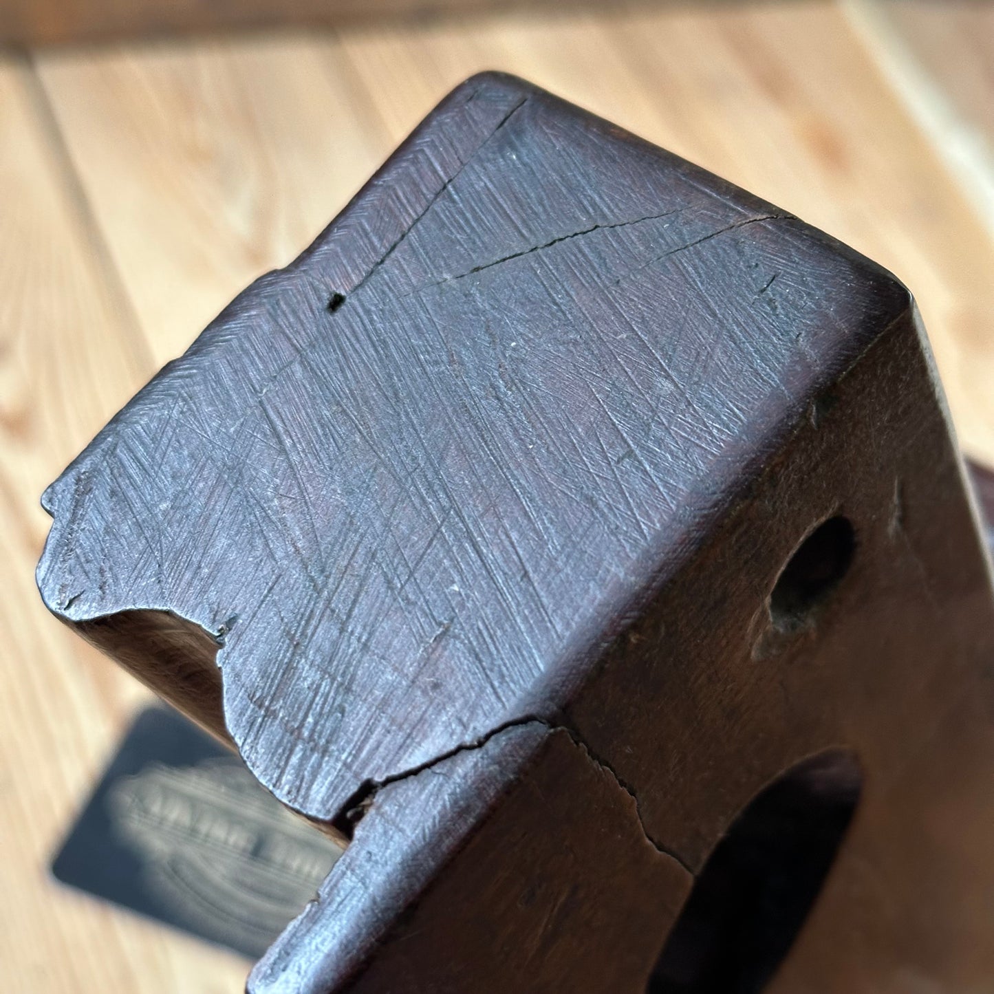 Y117 UNIQUE! Antique FRENCH Wooden MOULDING PLANE