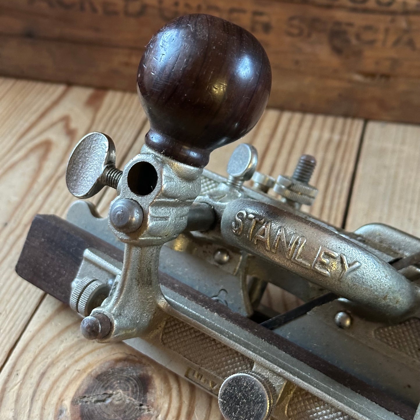 H2491 Vintage STANLEY USA Sweetheart era No.45 Combination PLANE with cutters