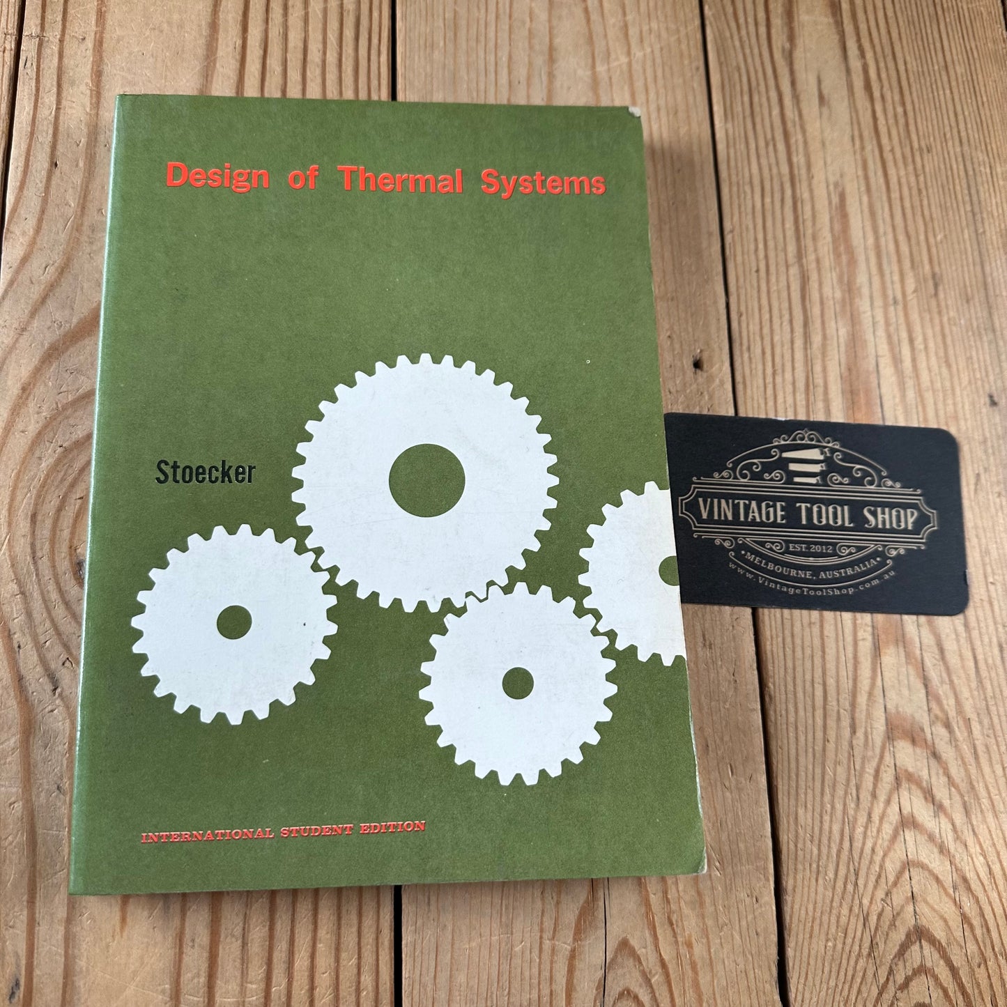 XBN153 Vintage BOOK DESIGN of THERMAL SYSTEMS by W.F.Stoecker