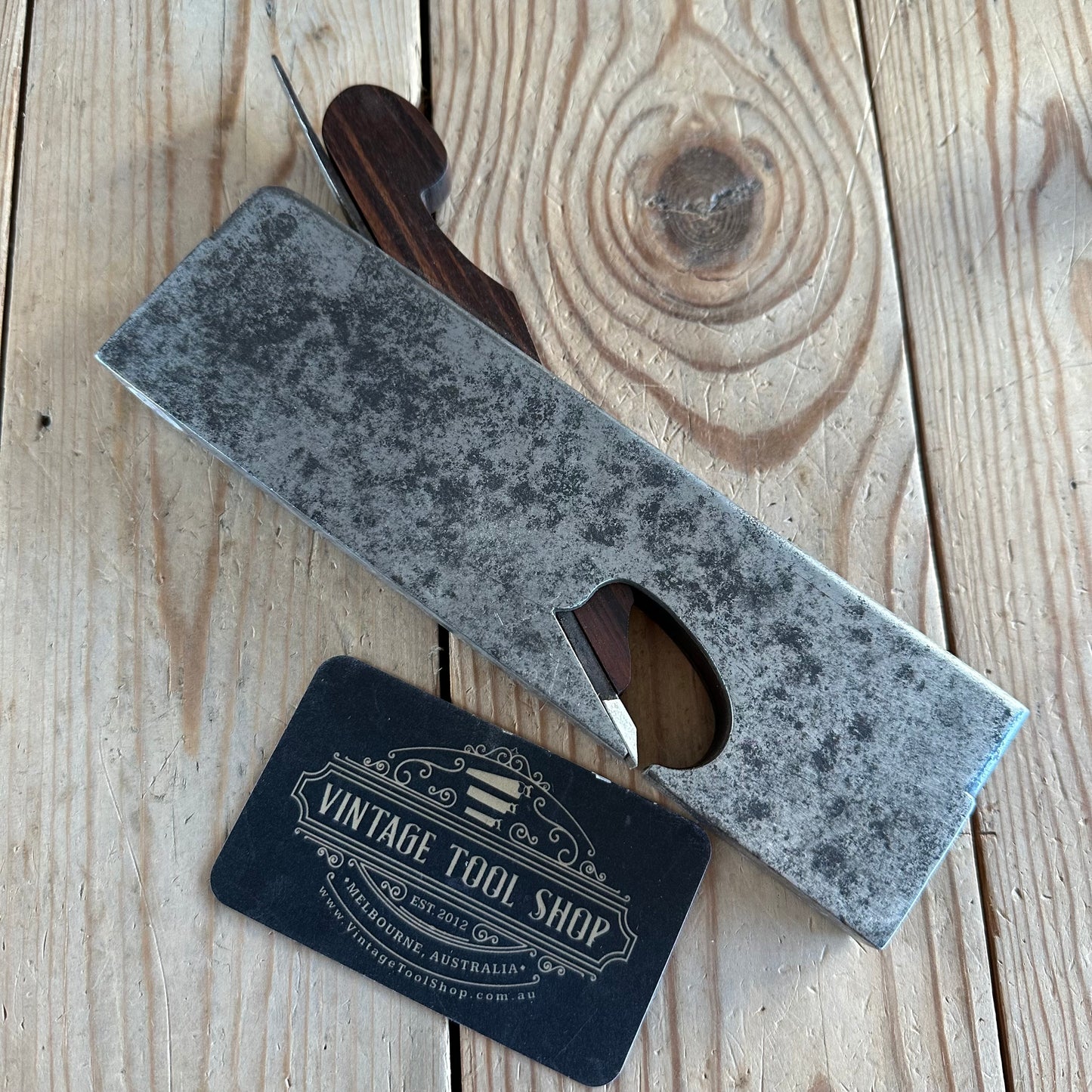 N1922 Antique Iron & ROSEWOOD INFILL 3/4” 18mm Shoulder PLANE by MATHIESON