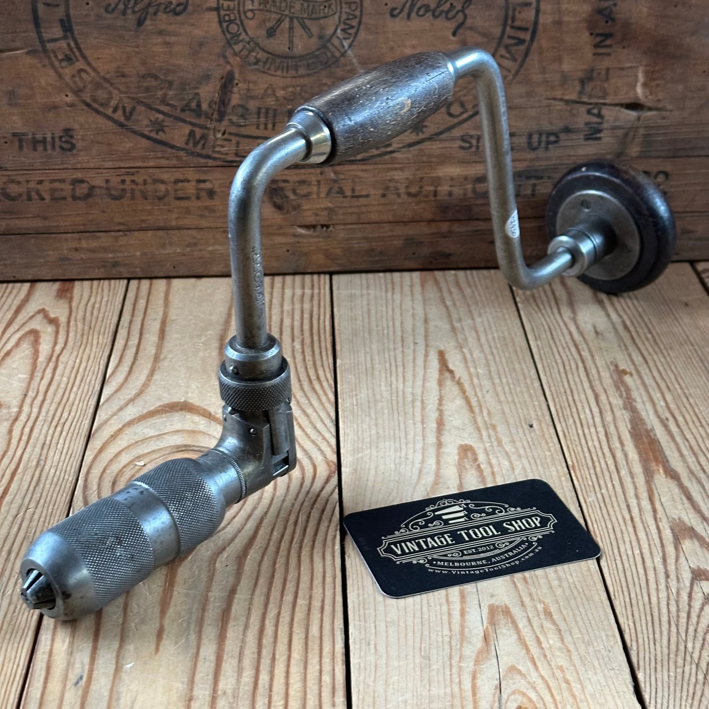 H2430 Vintage FLOTT 4 chuck BRACE drill