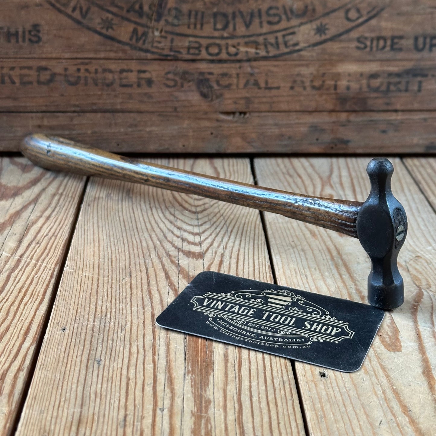 D1767 OLD! Vintage small jewellers metalworking BALL PEEN Hammer