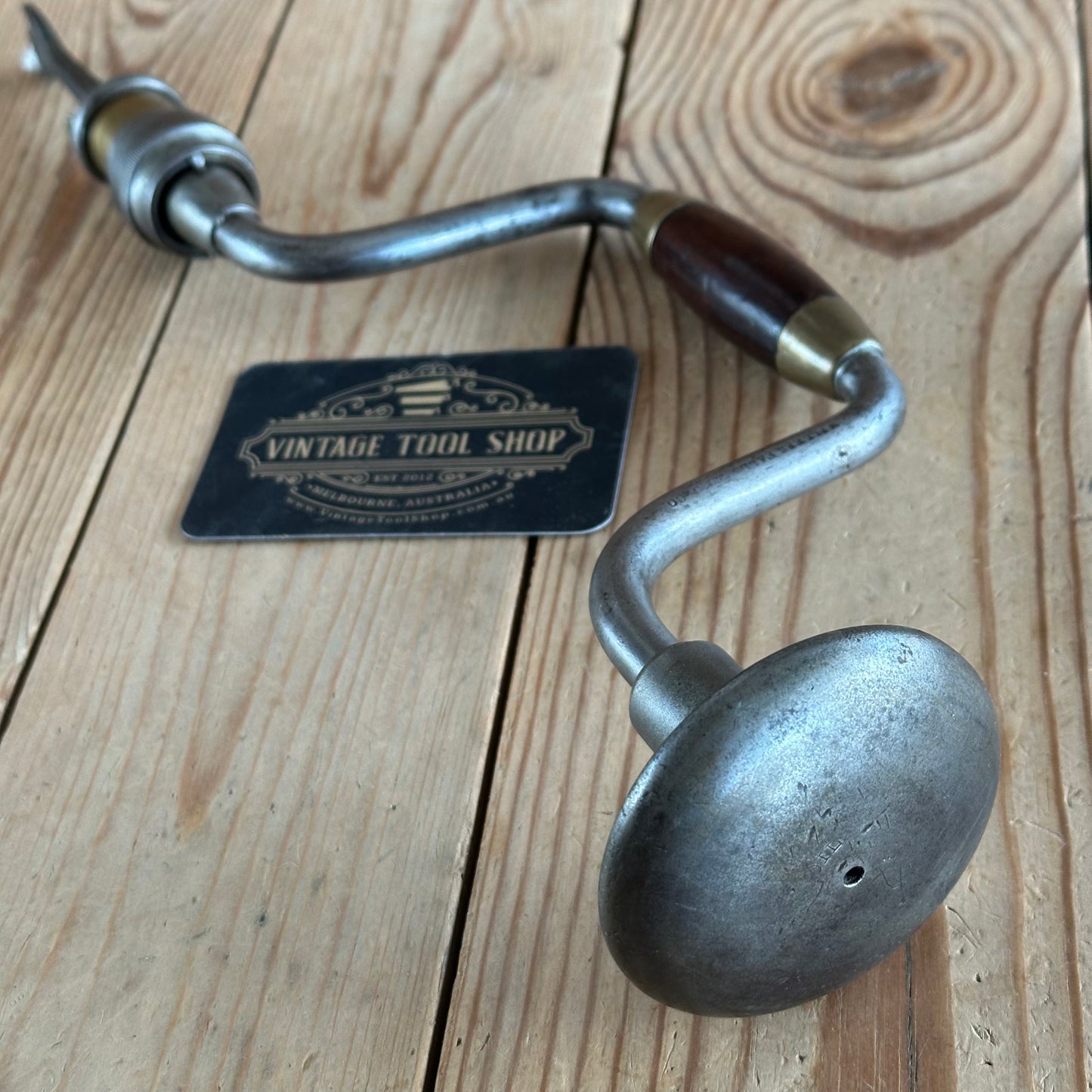 SOLD. H2007 EARLY! Antique 1867-1878 MILLERS FALLS USA No.4 ROSE CHUCK BRACE DRILL