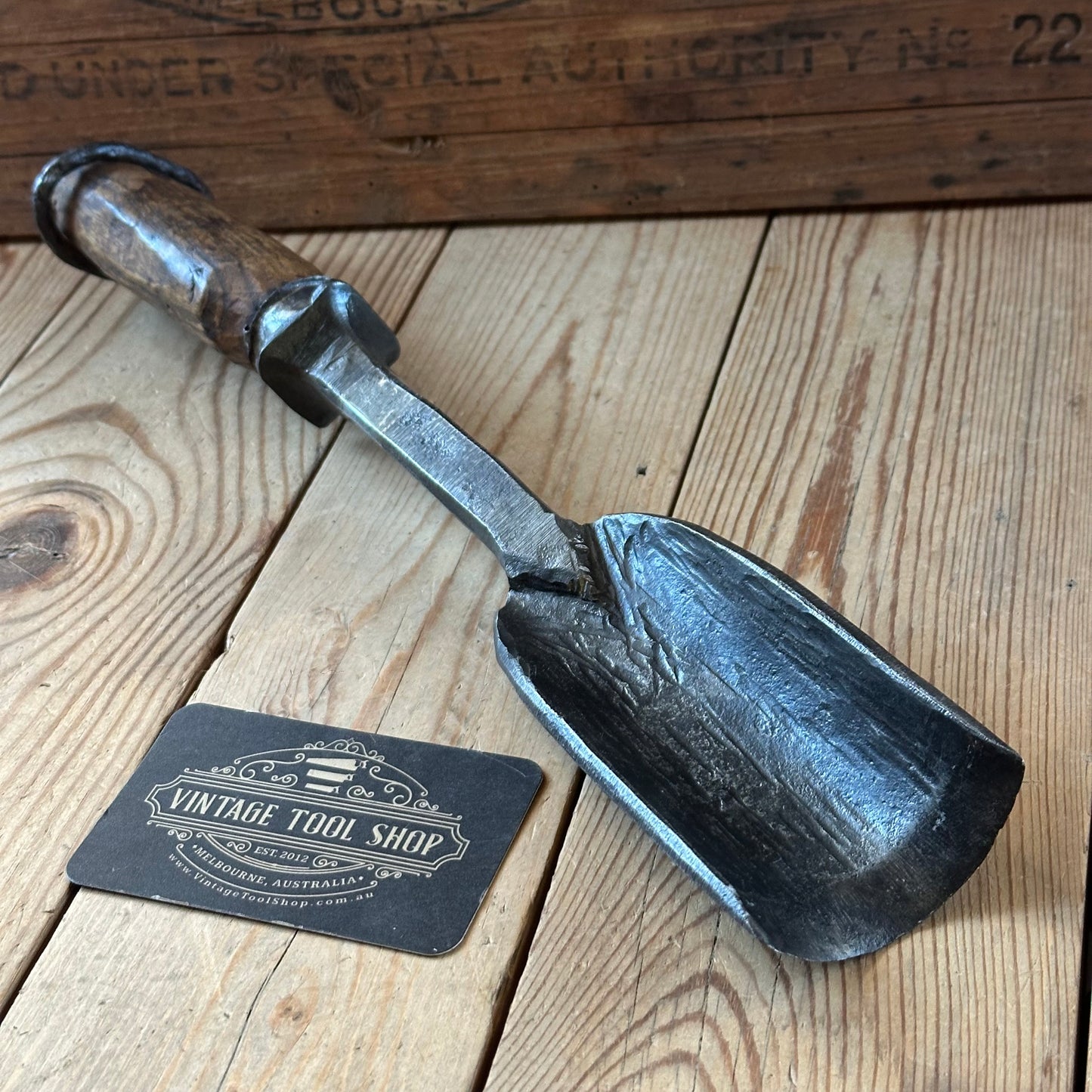 D1890 ANCIENT! Large Antique 60mm EUROPEAN GOUGE Carving CHISEL