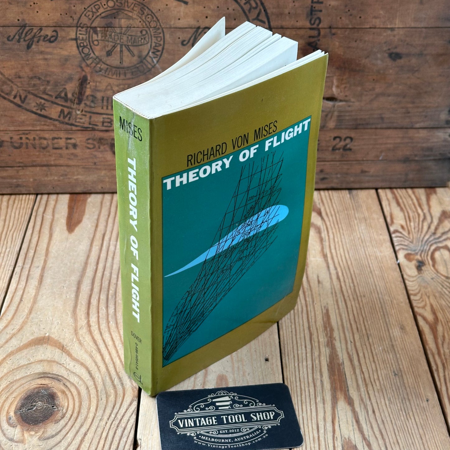 XBN25 Vintage BOOK THEORY OF FLIGHT by R.Von Mises
