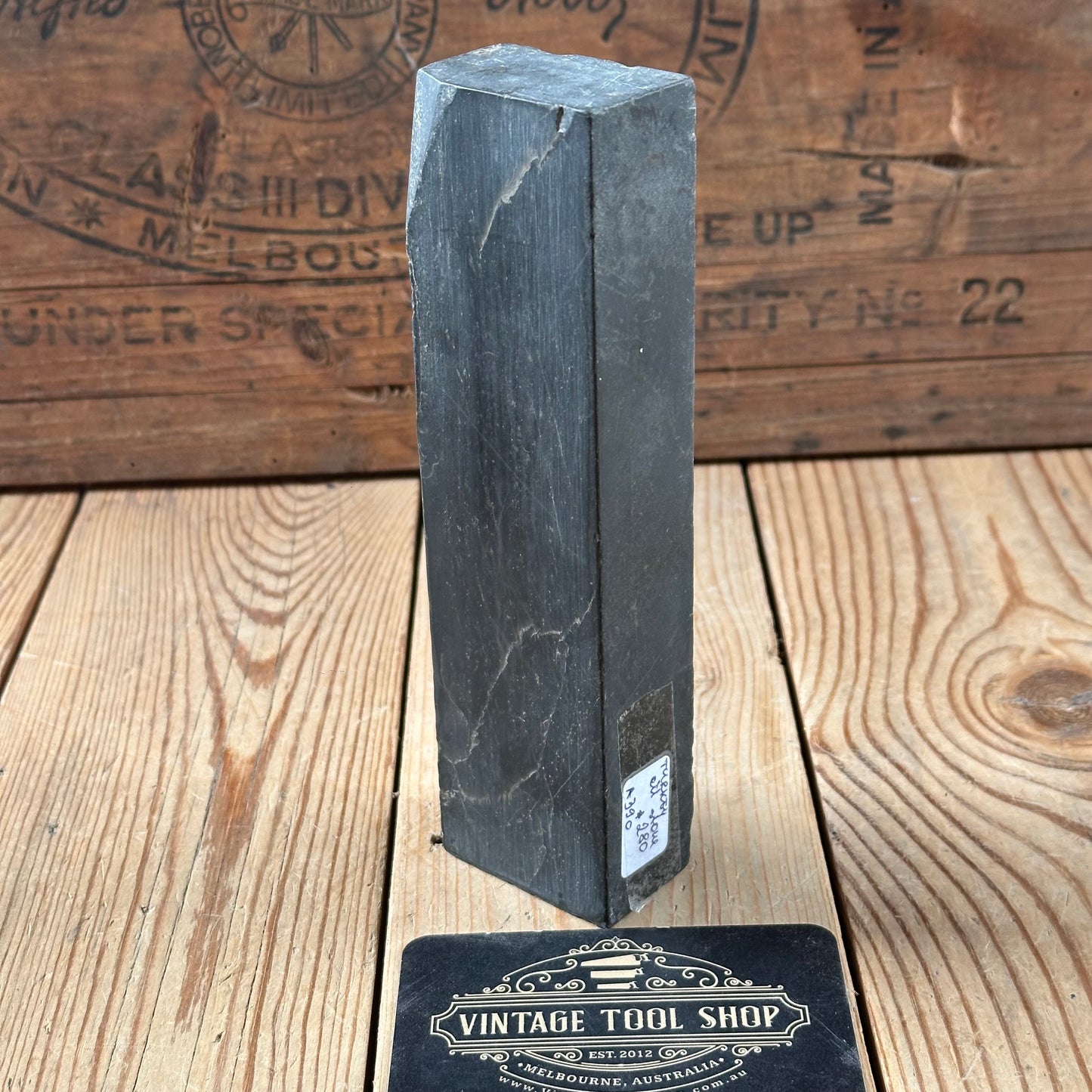 A390 Vintage BROWN TURKEY STONE of the Levant Natural Sharpening OILSTONE