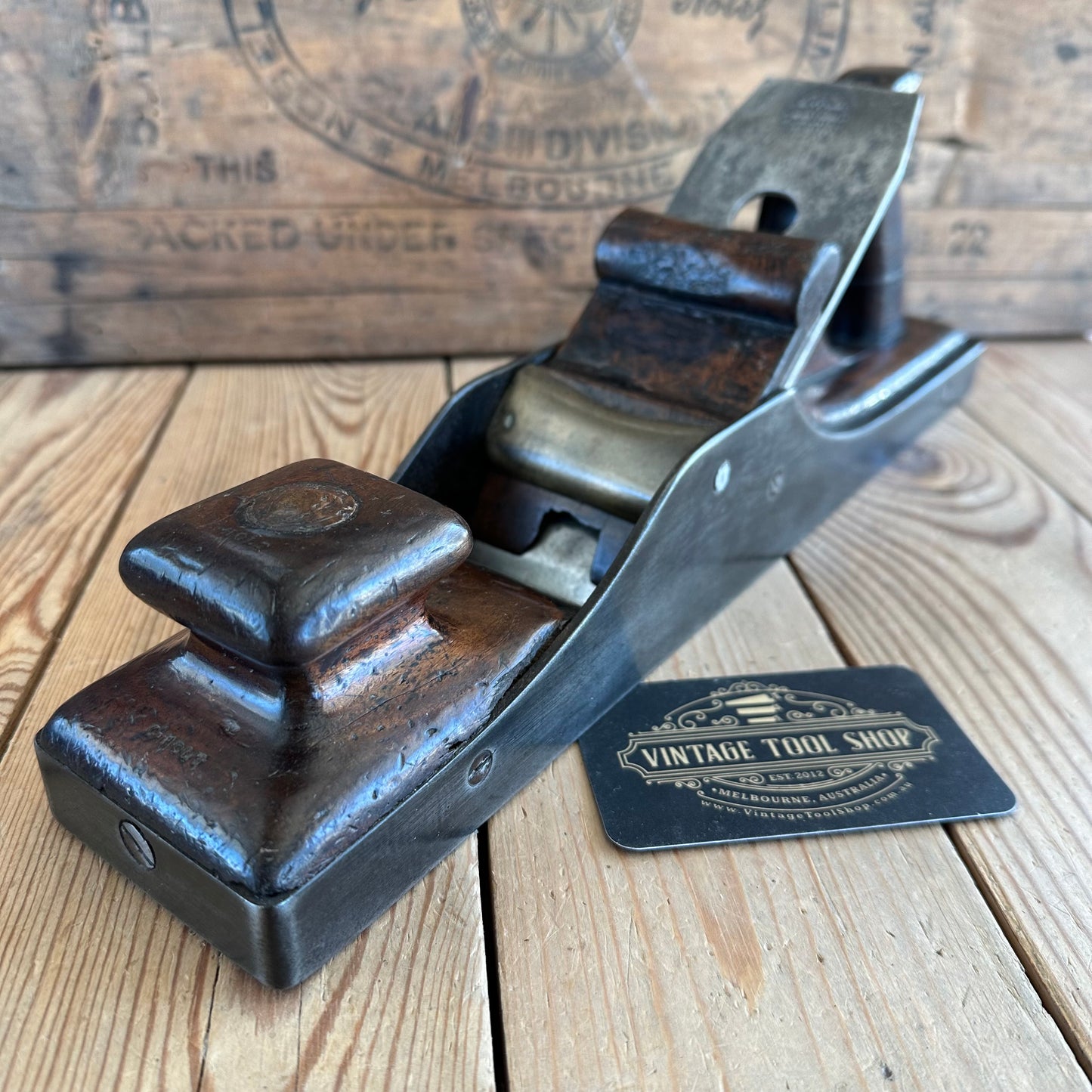 N624 Antique MAHOGANY Stuffed INFILL PANEL plane