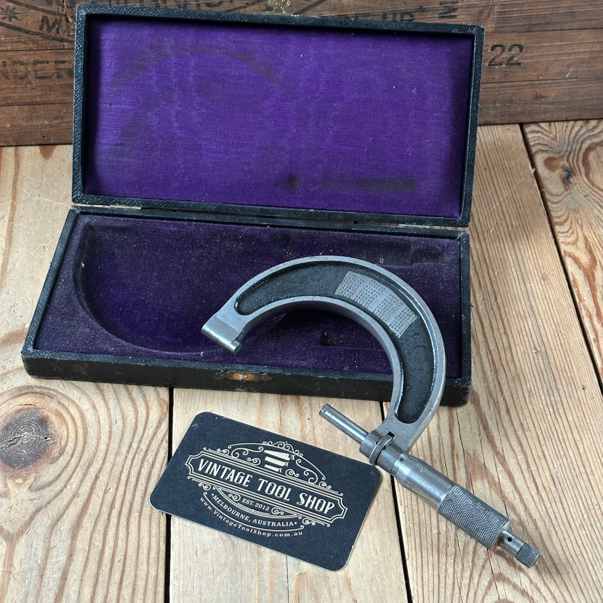 H2611 Vintage ZEUS Germany MICROMETER IOB